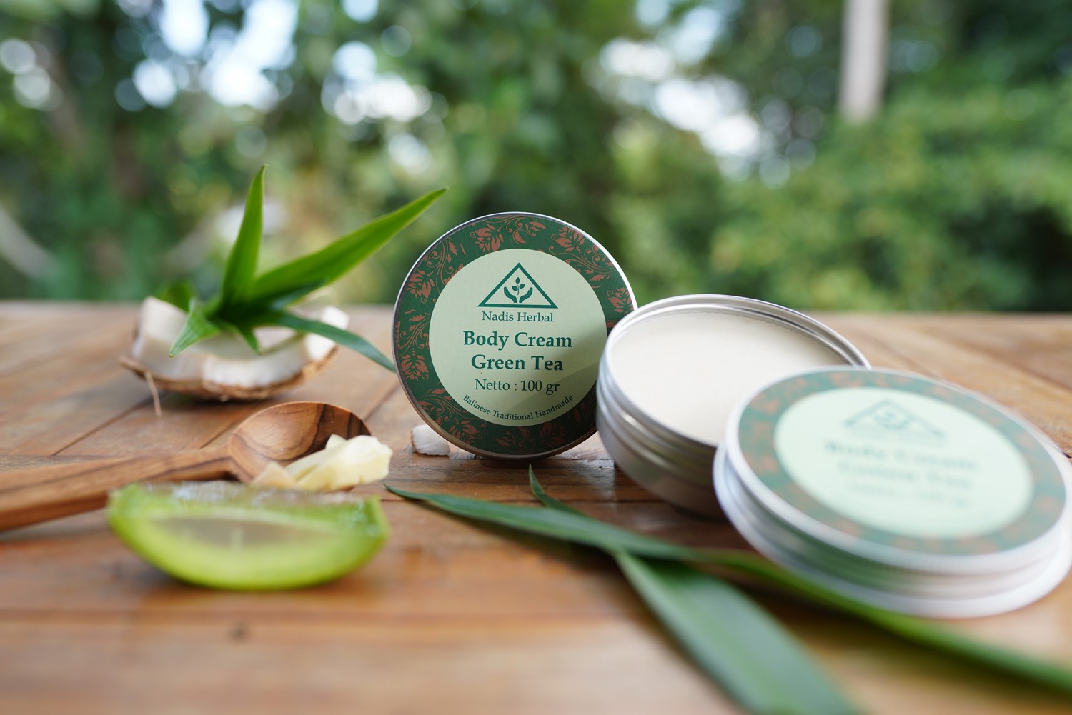 Body cream green tea