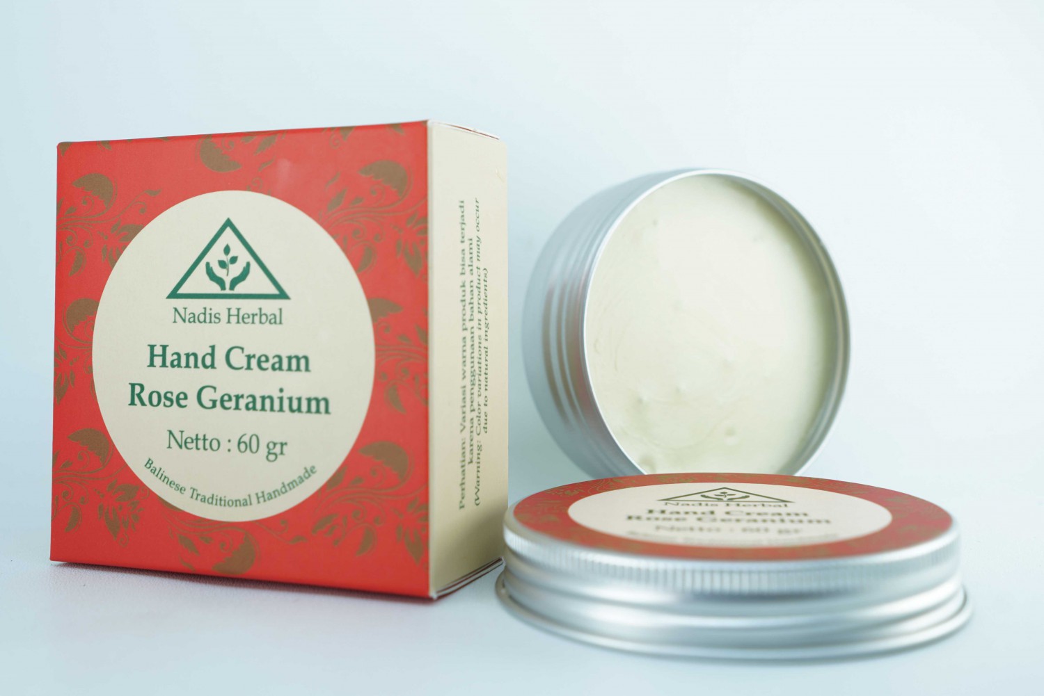 Hand cream rose geranium